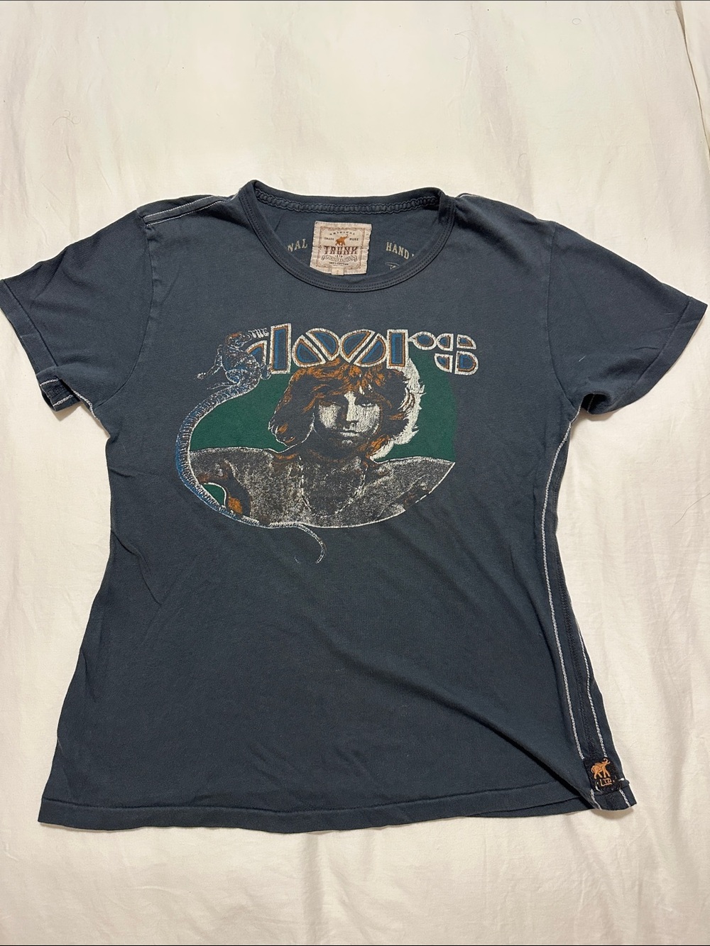 Trunk Ltd Navy Graphic Short-Sleeve Tee with Green Accent